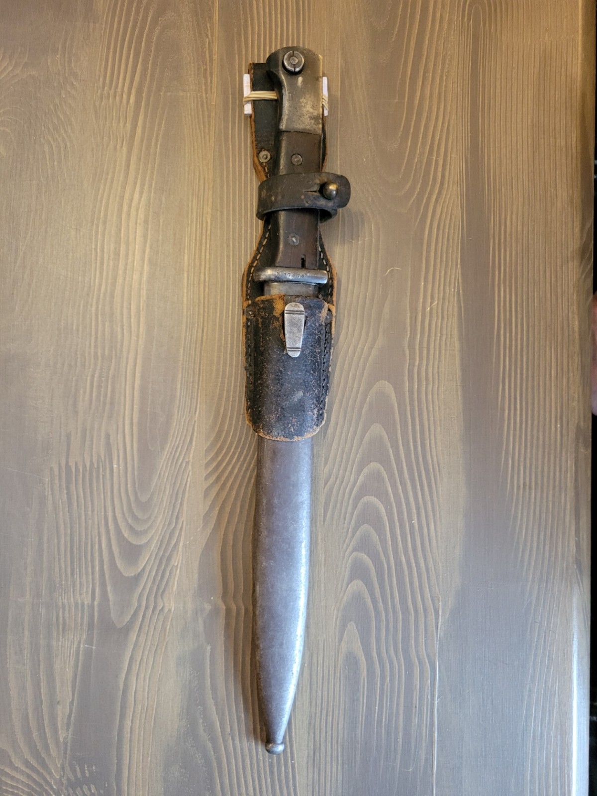 EXCELLENT! WWII German K98 Combat Bayonet w/Org Sheath & Frog!