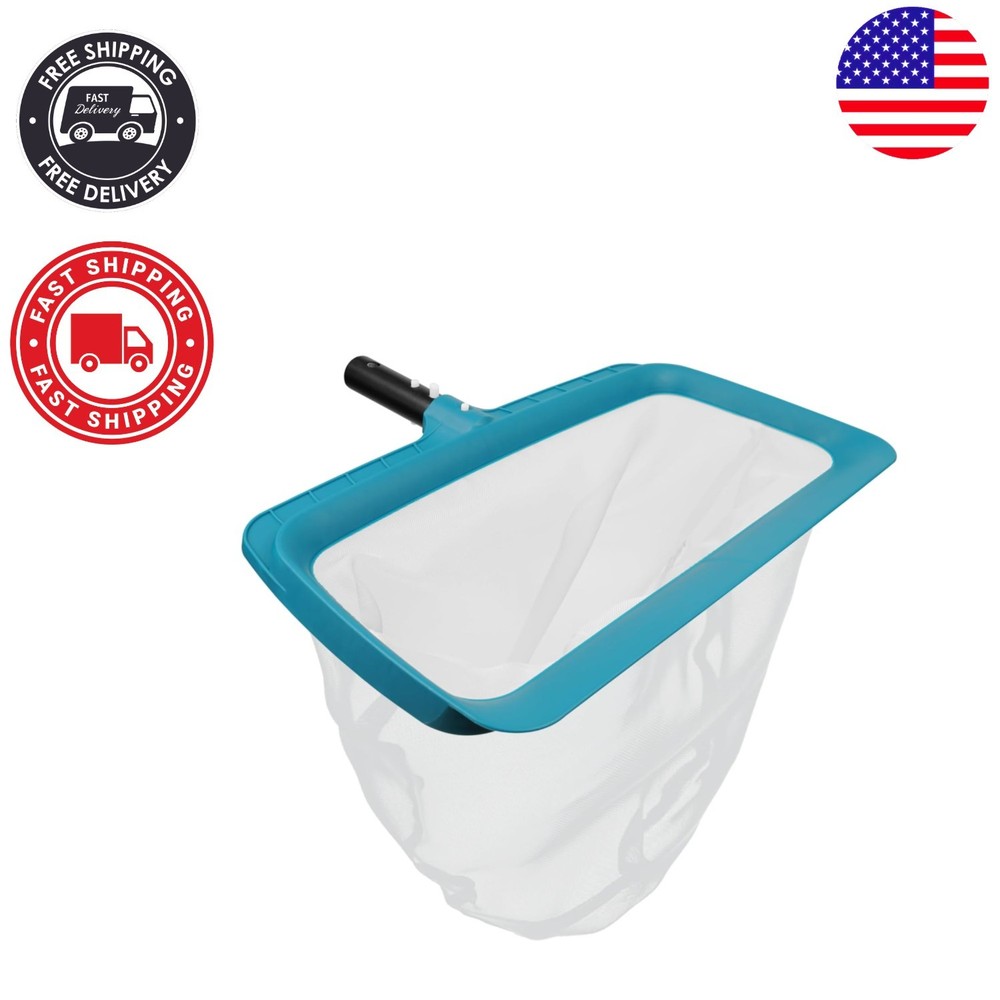 Professional Leaf Rake Skimmer Net - Large Mesh Bag for Efficient Pool Cleaning