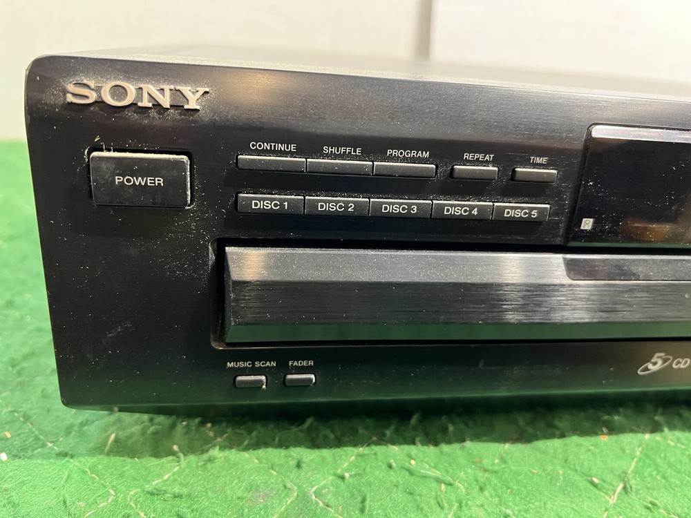 Sony CDP-C360Z 5 Disc Carousel CD Player TESTED WORKING No Remote