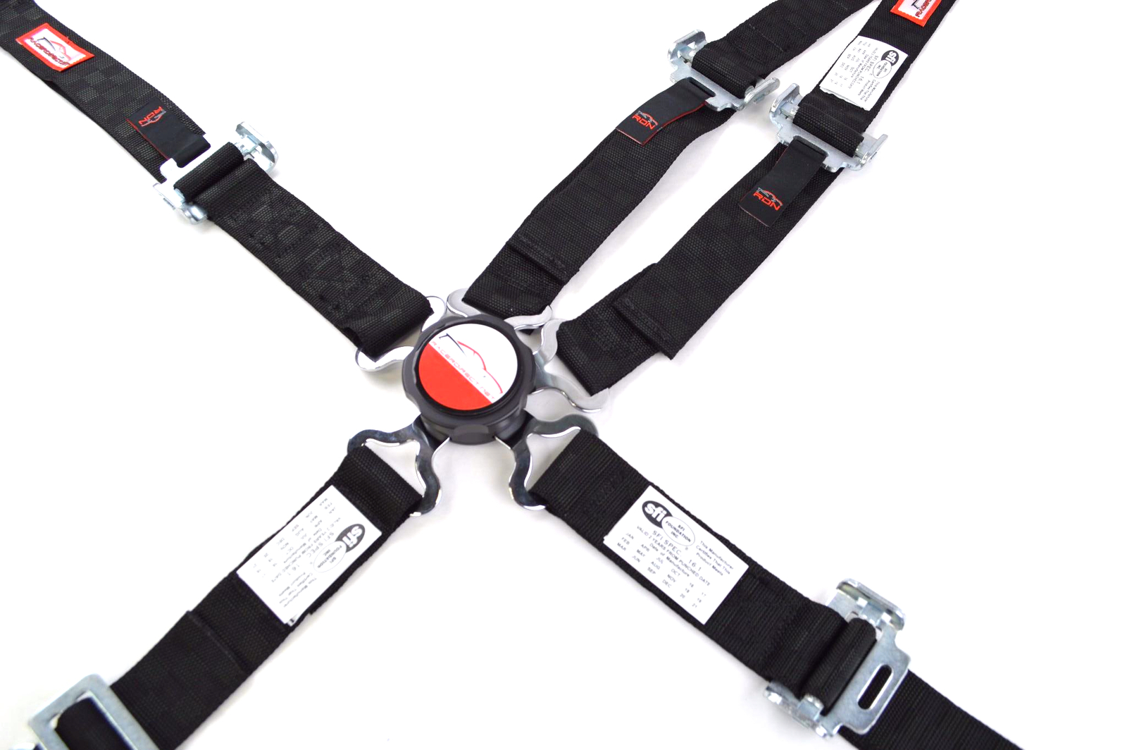 QUARTER MIDGET HARNESS 5 POINT CAM LOCK 2" SFI 16.1 UNIVERSAL BLACK CHECKERBOARD