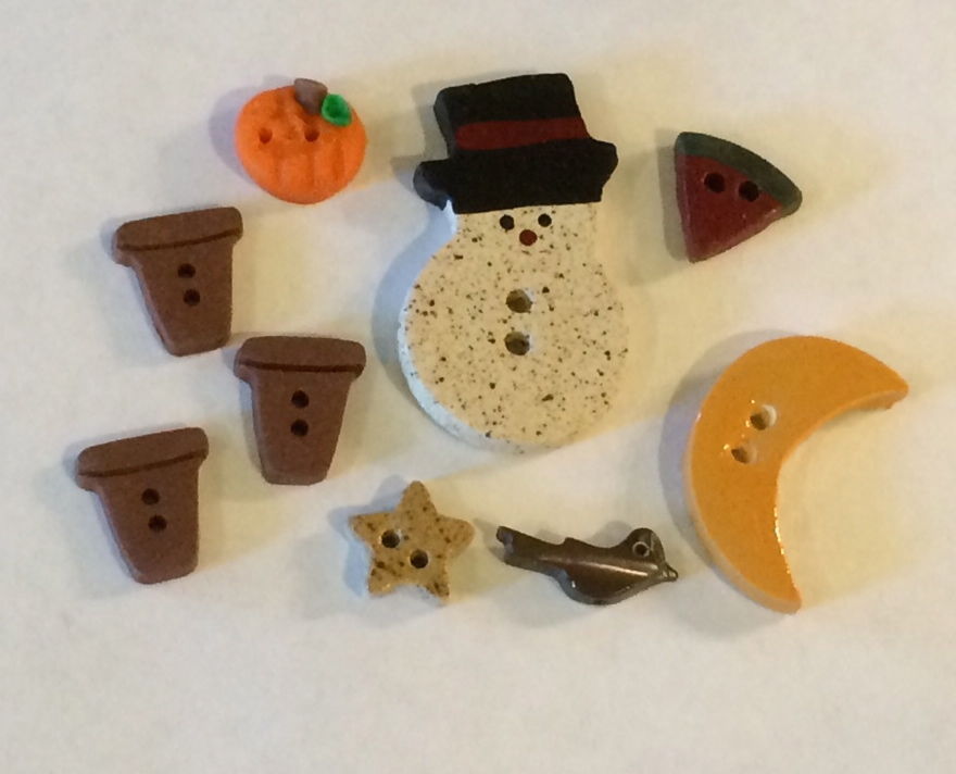 Button Pack for Stitchworks "Buttoned Seasons" Design