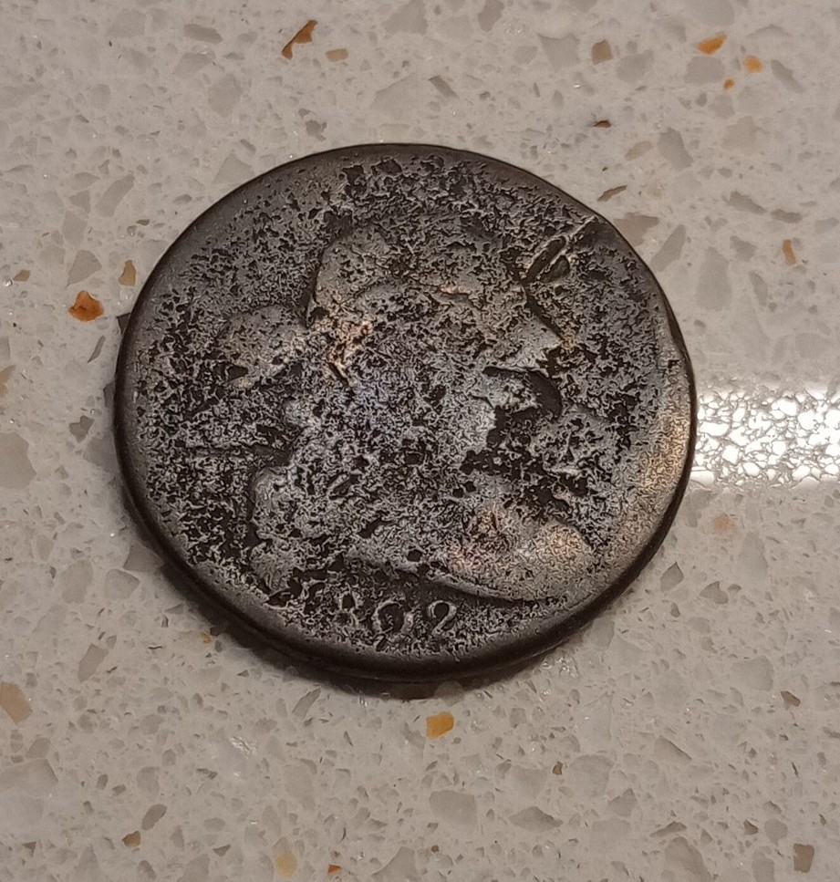 *USA  1c~1 Cent ~Draped Bust Cent 1802~* FA