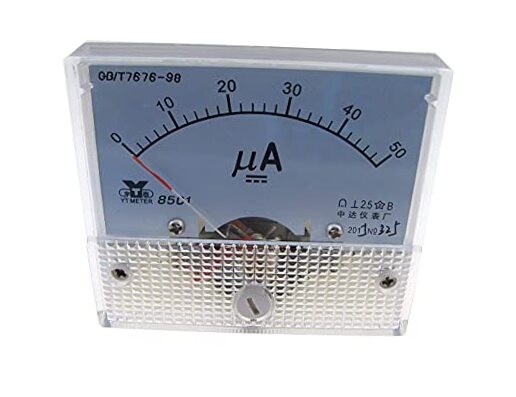 DC 50uA Analog Needle Panel DC Current Ammeter 85C1