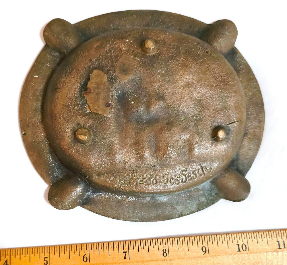 Vintage Solid Brass Ashtray "Der Neue Dom Berlin"