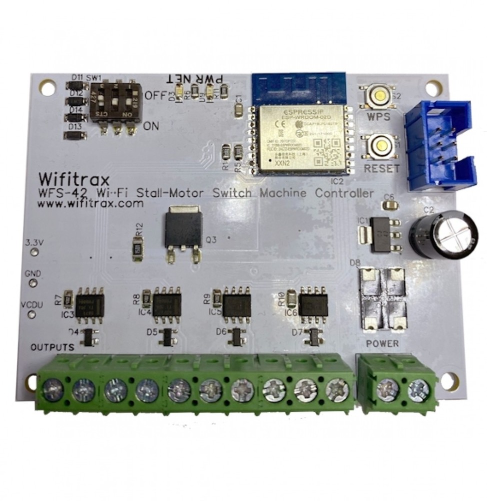 WifiTrax WFS-42 Quad Wi-Fi Stall-Motor Switch Machine Controller