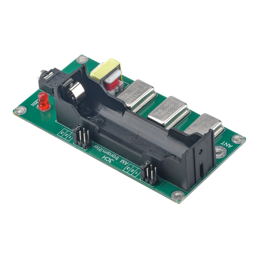 3-Channel AM Transmitter 1MHz 3MHz 5MHz Finished Board + Antenna+Audio Cable New