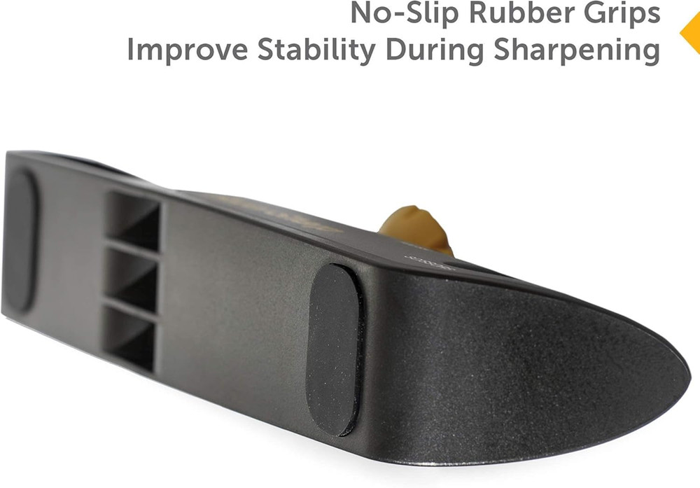 RazorSharp Knife Sharpener, Adjustable Angle, Diamond Ceramic, Non-Slip Grip