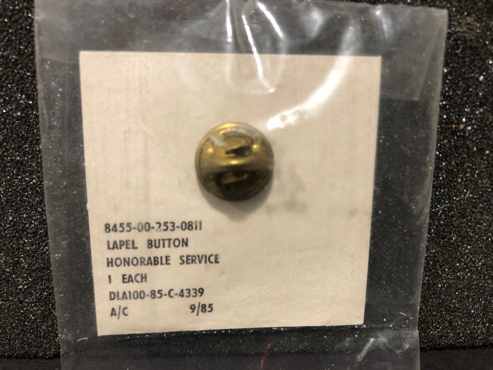 Honorable Service Lapel Button Pin