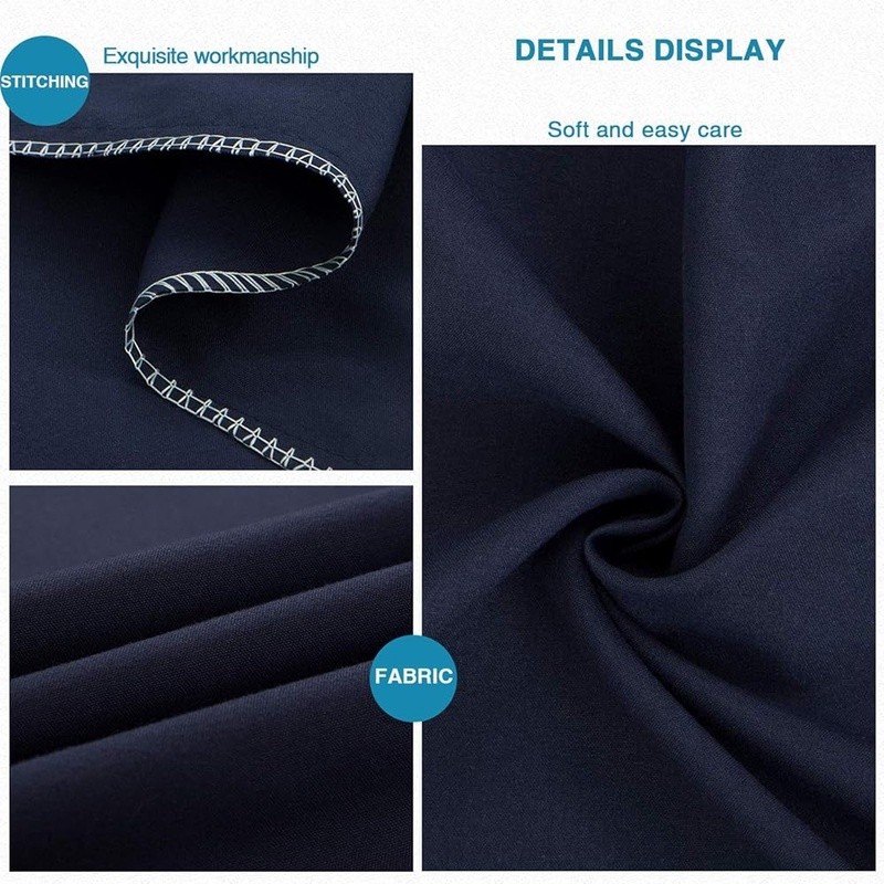 Microfiber King Pillowcases Soft Stain Resistant Envelope Closure 2 Pack New