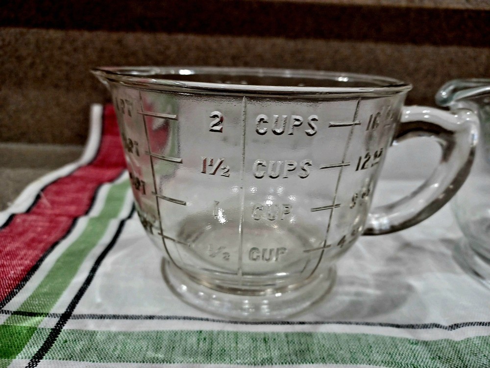 Antique Mixing Pitcher Measuring Cup Made By SPRY.