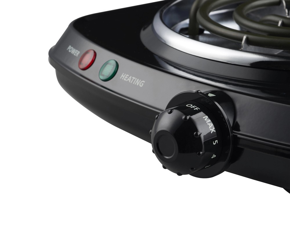 Electric Burner Hot Plate 1100W Black