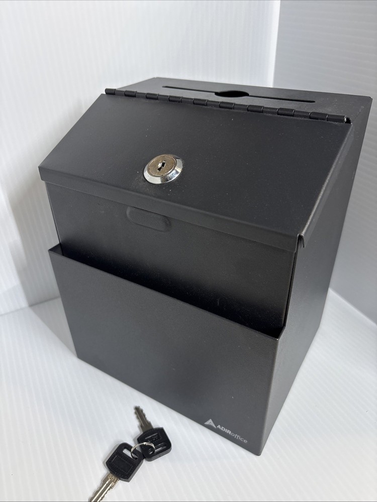 Adir Wall Mountable Steel Suggestion Box with Lock