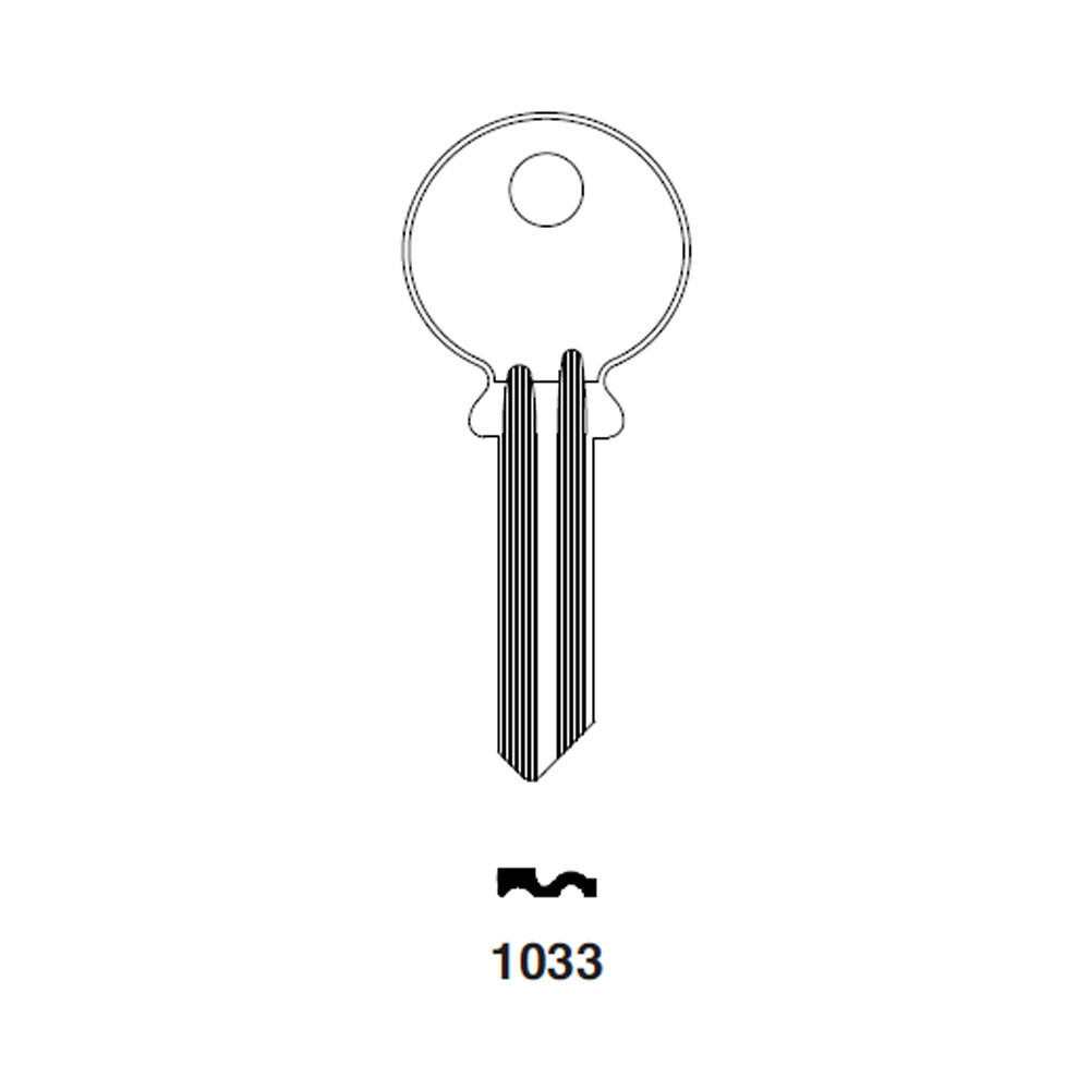 1033N Key Blank – Nickel