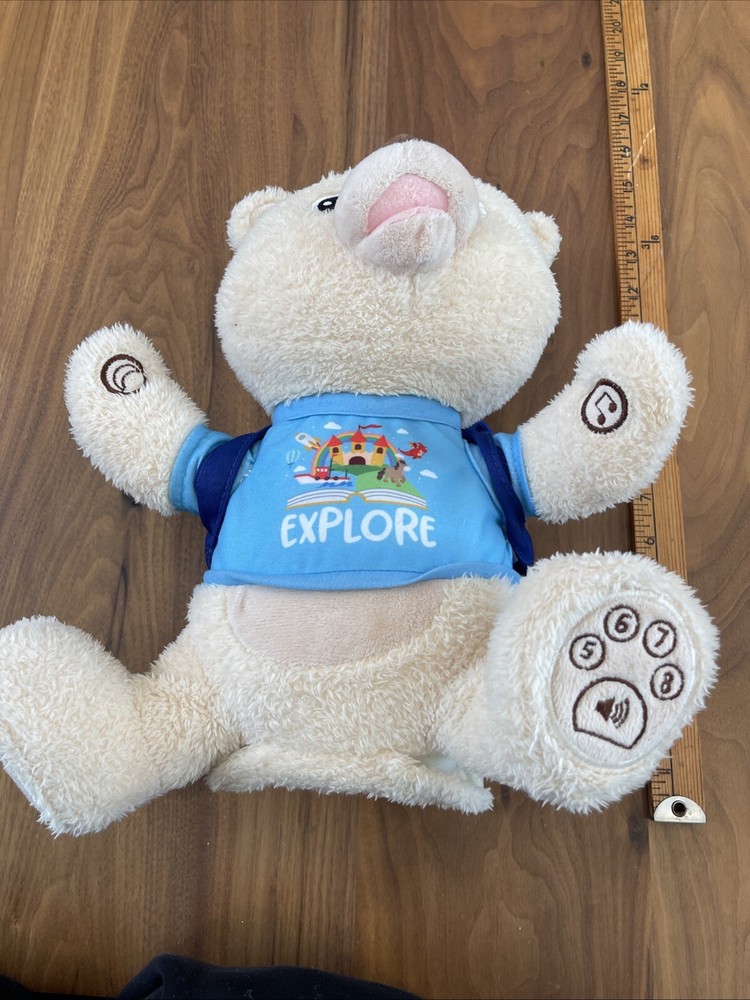 Spark Create Imagine Interactive Learning Plush Bear for Child Recites 8 Stories