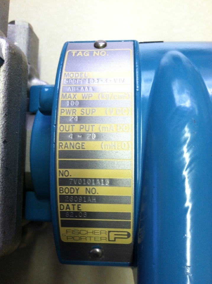 FISCHER PORTER TRANSMITTER 50DPF 100-3 AHV NEW