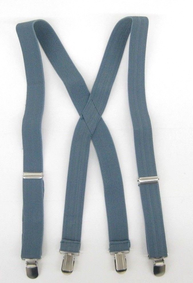 Boys Suspender Kids Children Toddler X Back Clip on Elastic Suspenders New