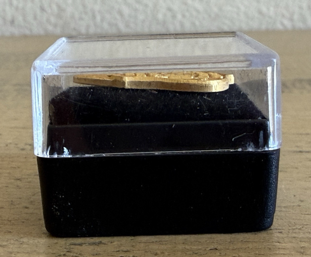 FBI Gold Shield Lapel Pin Raised Design