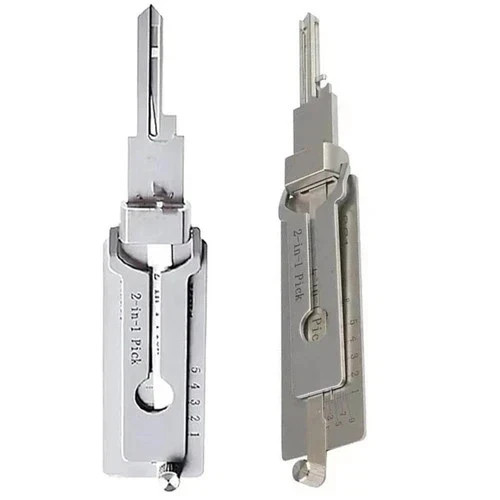 2-in-1 Stainless Steel Key Decoder SS001 PRO Lock Decoder Repair Tools-Free Ship