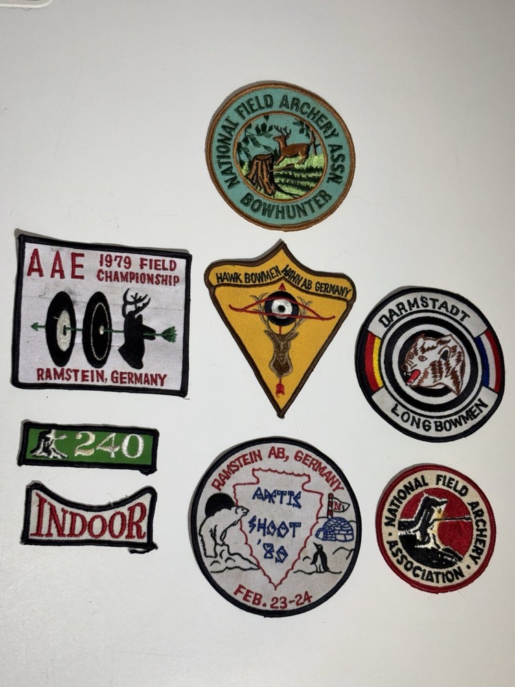 GERMAN Patch’s  From Field Archery Club — MOST FROM GERMANY