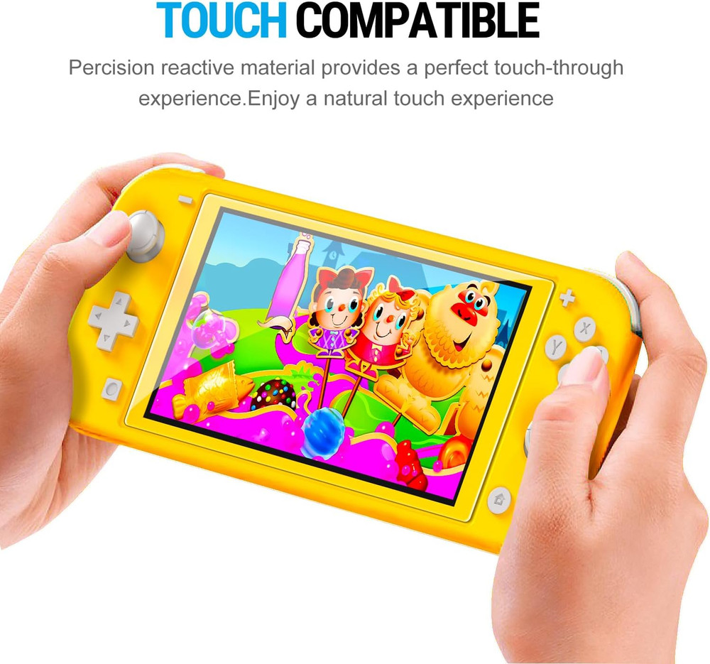 Ivoler [4 Pack Screen Protector Tempered Glass for Nintendo Switch Lite, Transpa