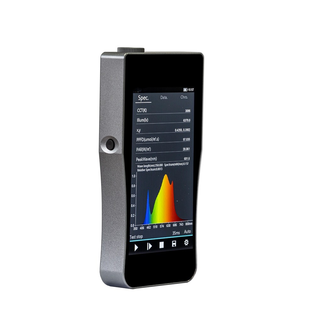 Plant Light Spectrometer Optical Spectrum Analyzer with Range PPDF 350-800nm