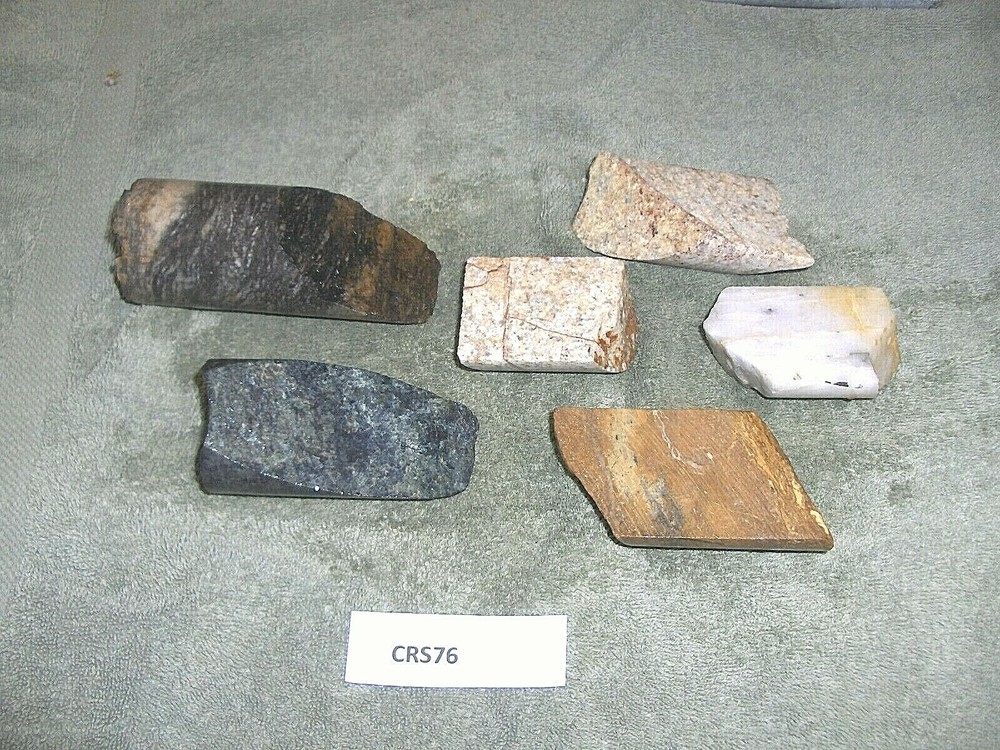 Split Core Samples From Alaska Gold Mine 6 Pieces Split And Unsplit  CRS76
