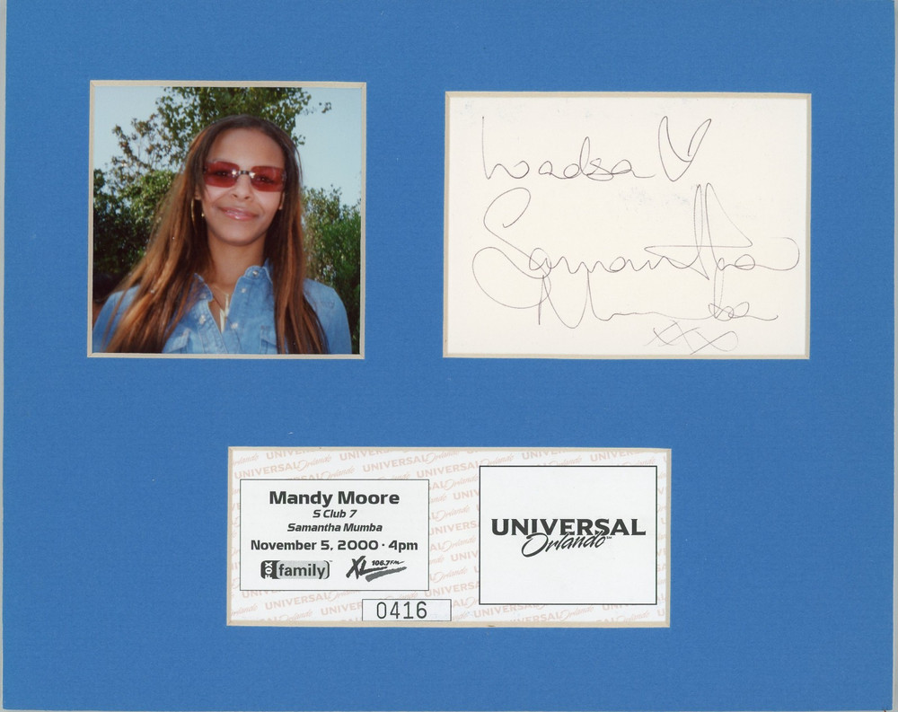 Samantha Mumba - Signed Matte Display