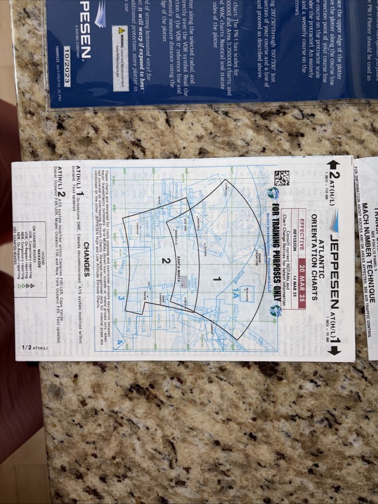 BUNDLE Jeppesen Slide Graphic Compute, Rotating Plotter(e6B), Charts
