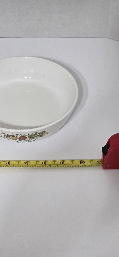 Vintage Corning Ceramic Baking Dish Vegetable Design