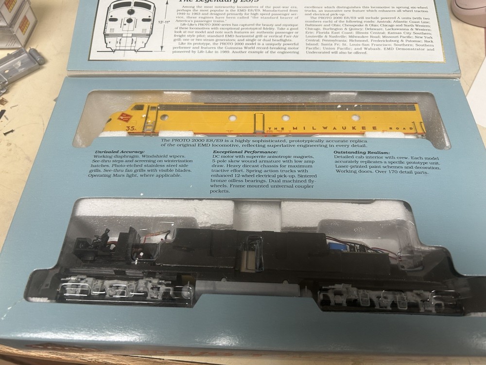 Proto 2000,  HO,  E8/9 Milwaukee Road # 35A