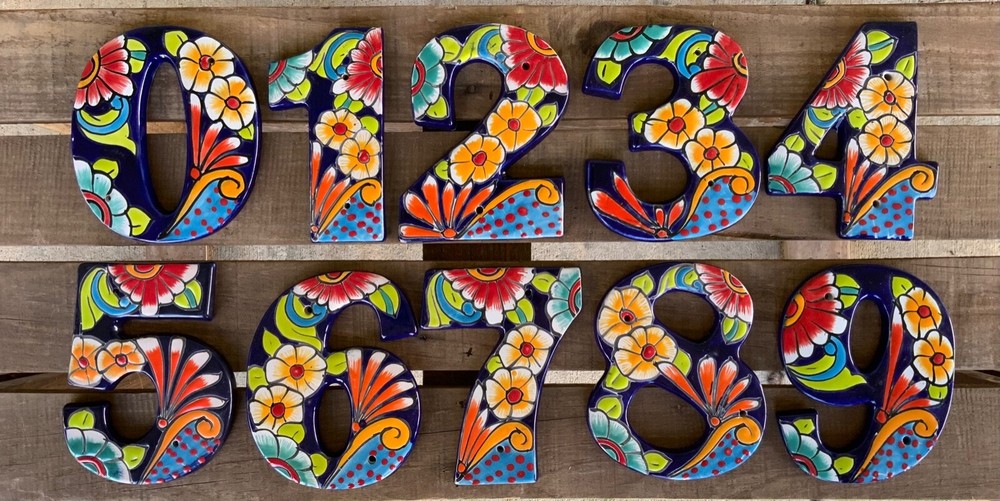 Talavera 6" House Numbers
