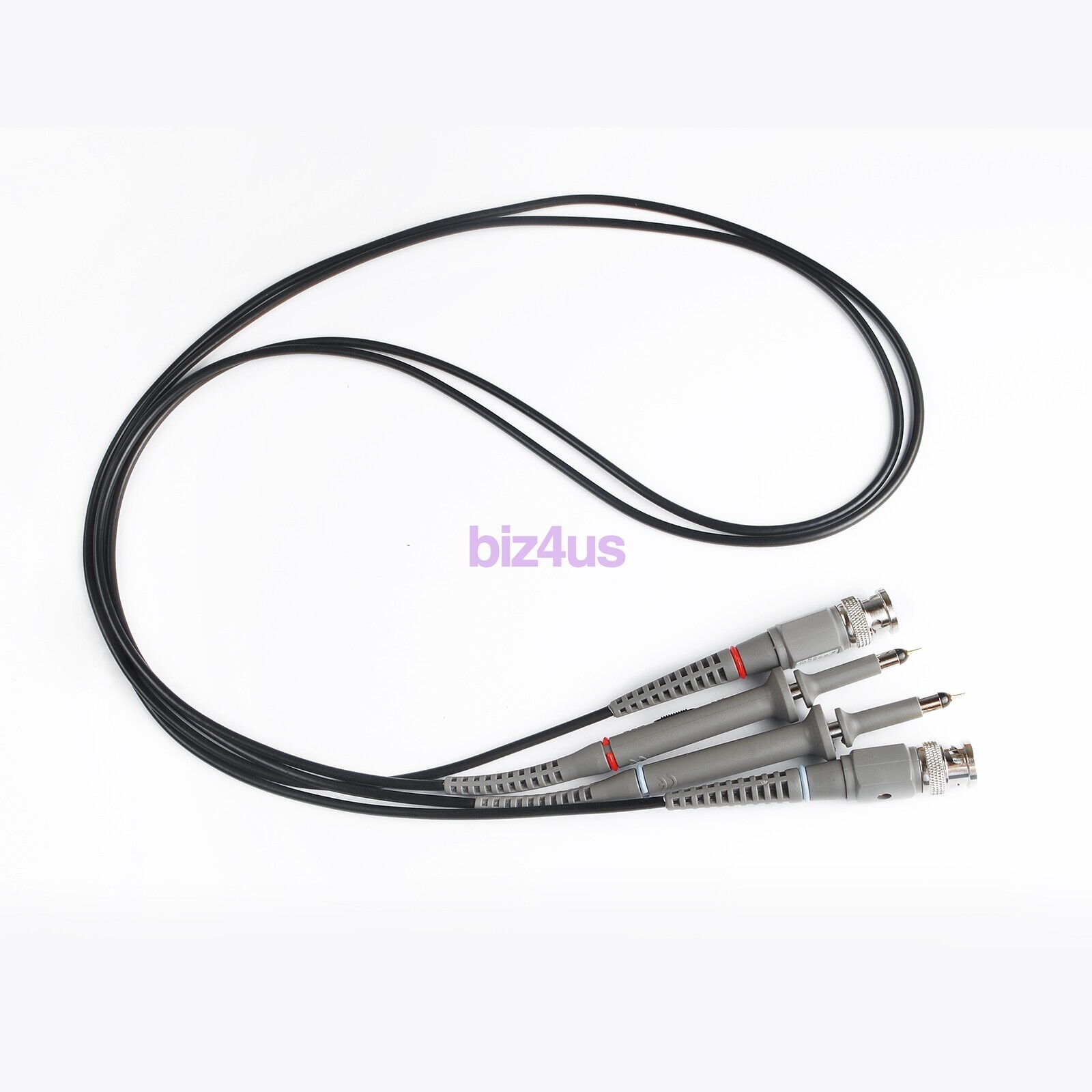 2xFor BNC Oscilloscope Probe Kit P6100 100MHz 1X 10X Precision Scope Clip Probes