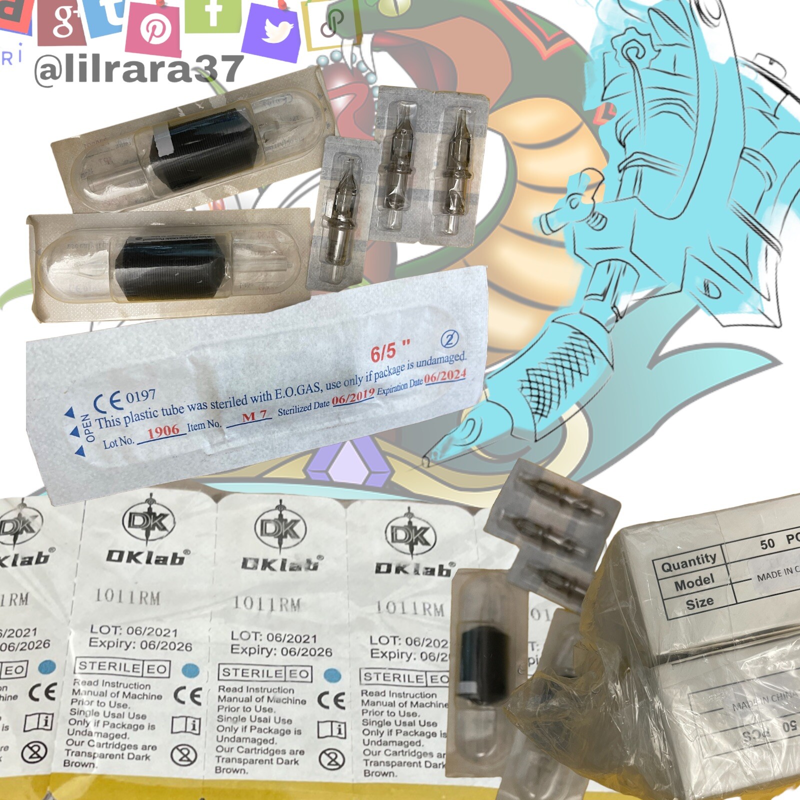 Tattoo Disposable Nozzle Tube Tip Sizes FT 9 13 (4 50ct Boxes) And TatSupplies