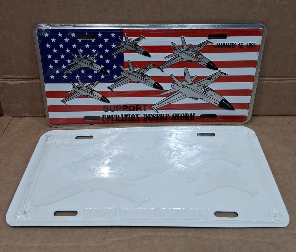 Dessert Storm Metal License Plate Set