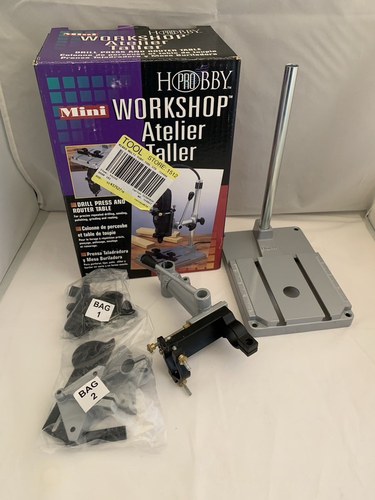 Mini Workshop Drill Press & Router Table by HOBBY PRO - Drilling, Routing & More