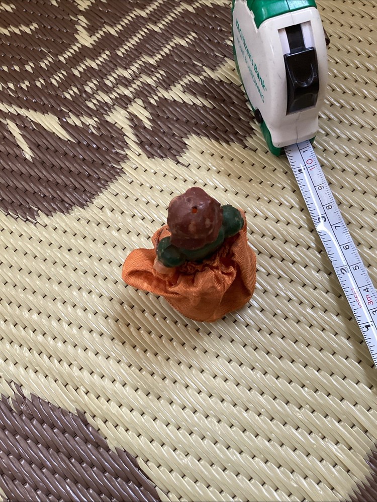 Vintage Antique Hard Plastic Lady Bust Spool String Pull Toy