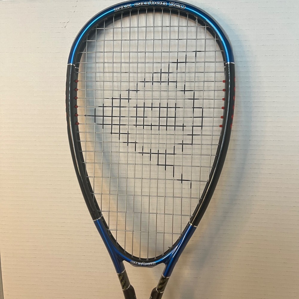 Dunlop Black Max Carbon 520 Squash Racket Blue