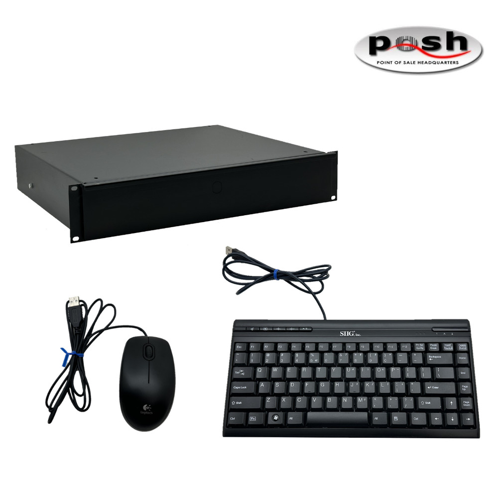 1U USB Rackmount Keyboard Drawer with Mouse