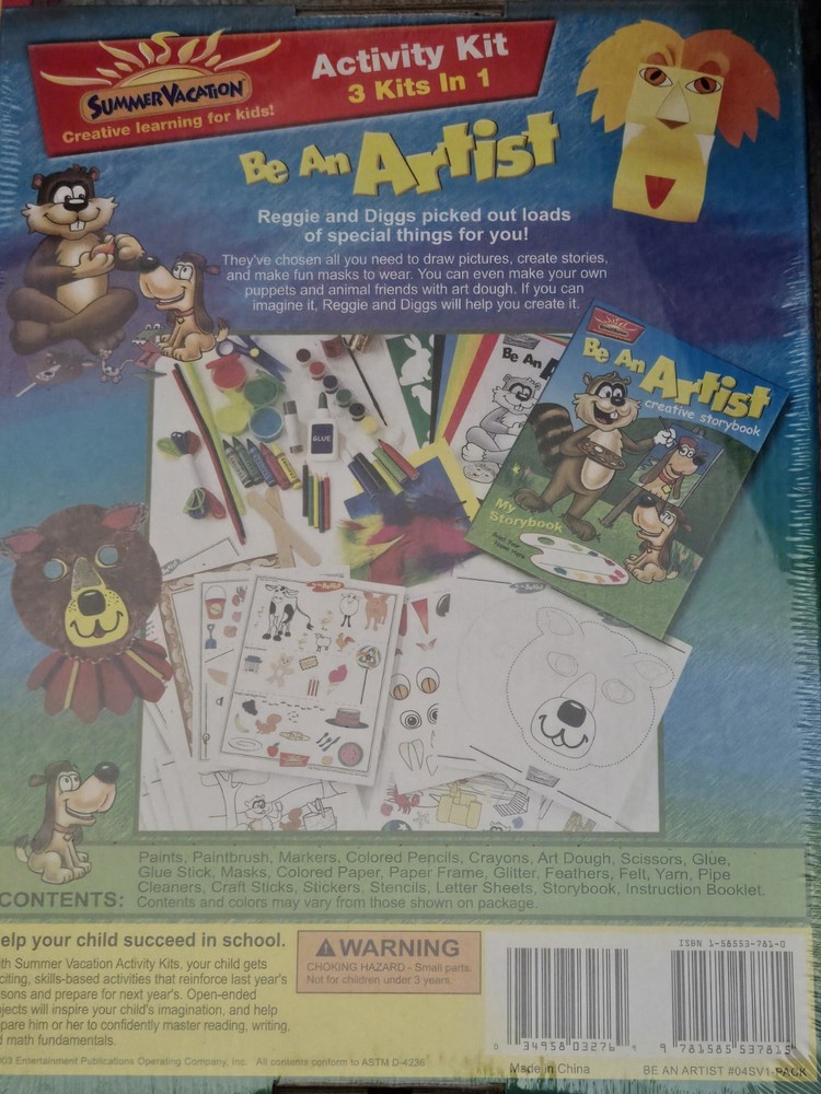 Summer Vacation Activity Kit "Be An Artist"