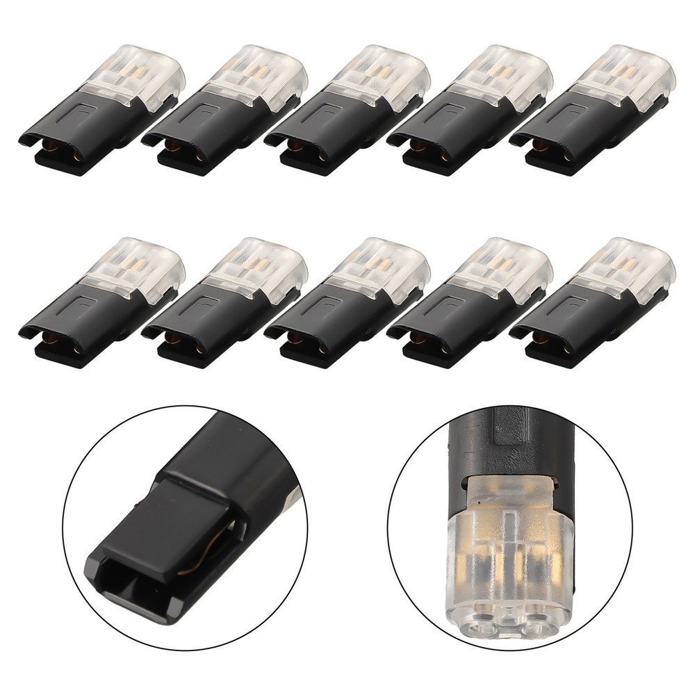 Secure Plug-In Connector Terminal Connection 10pcs Double-wire Reusable