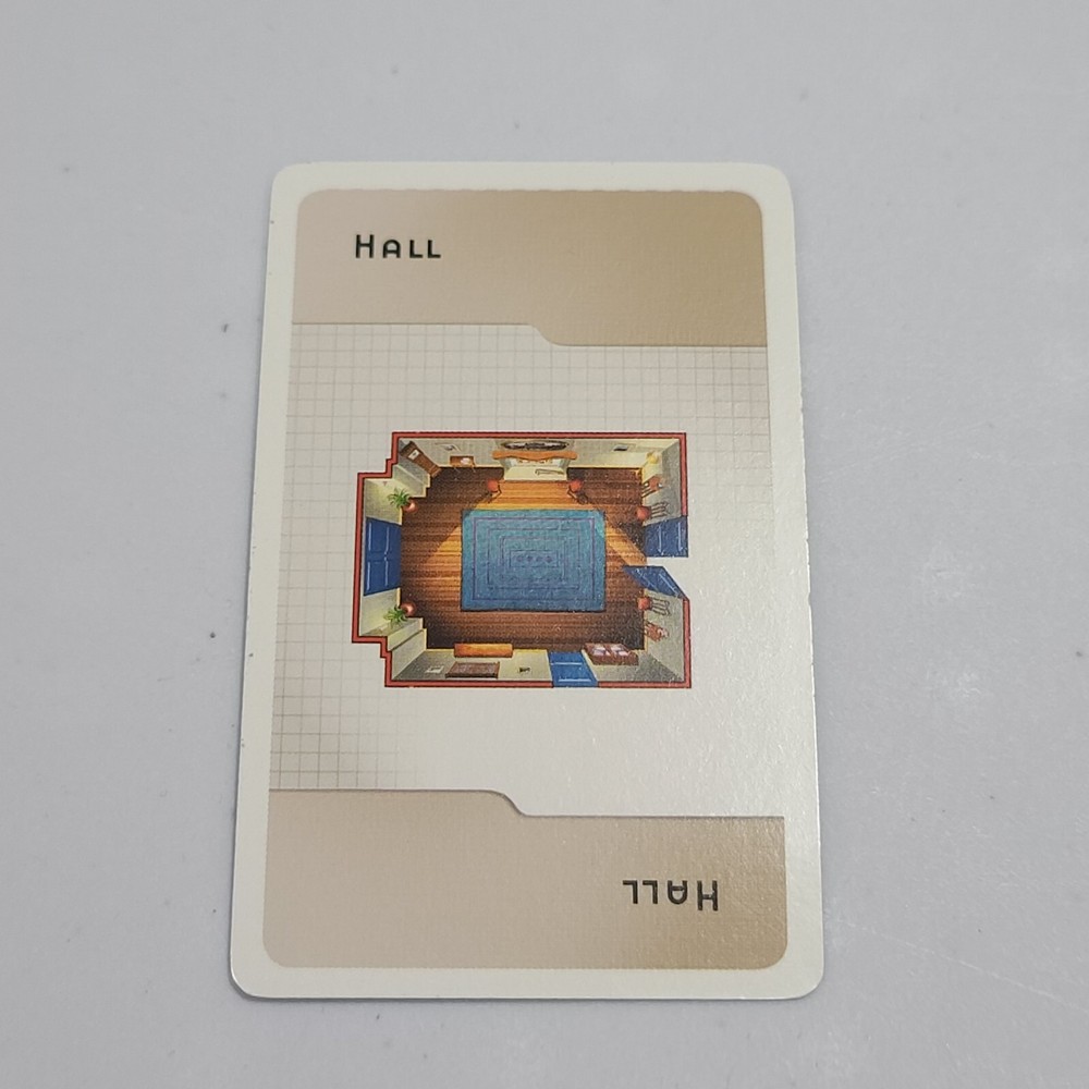 Clue 2002 Room Card Hall Replacement Piece