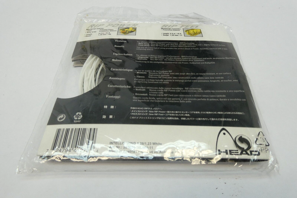 New Sealed Head Gear Intelligence Intellistring Tennis Racket String