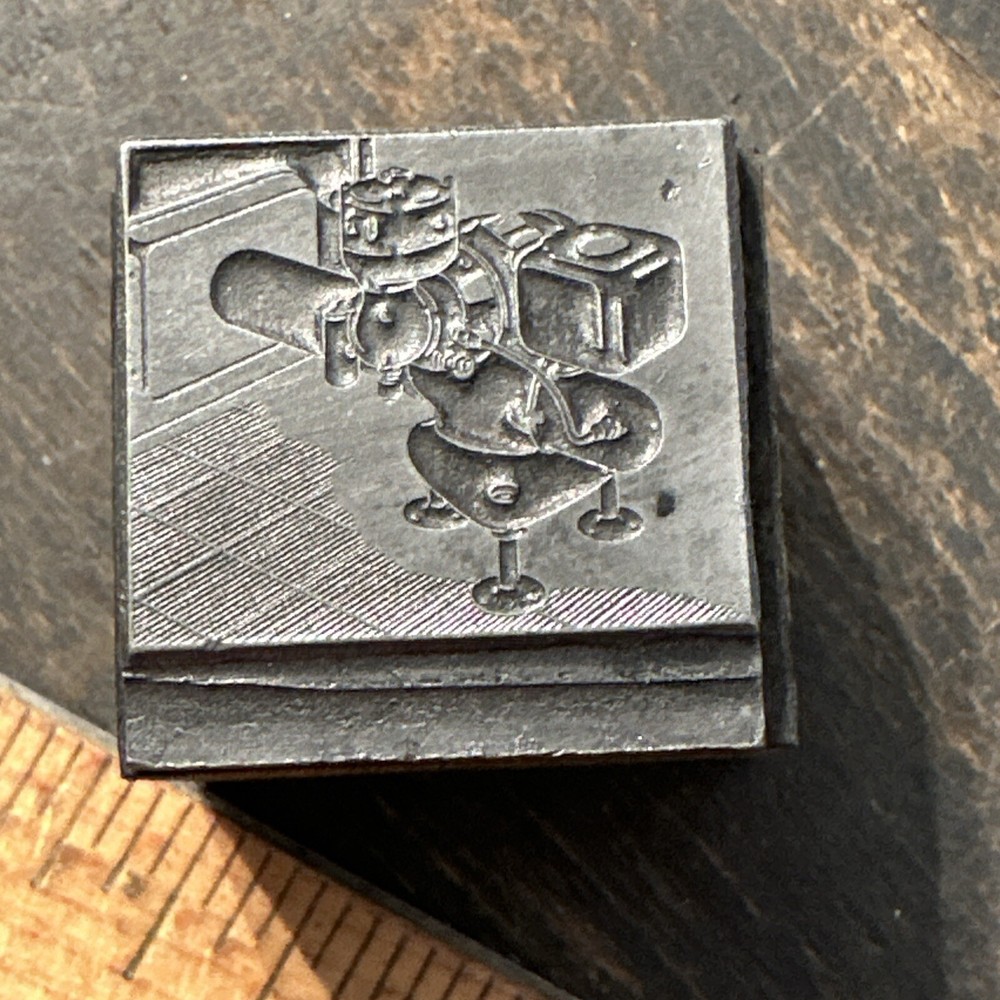 Print Block ( Old Furnace Boiler?? ) Nice Image