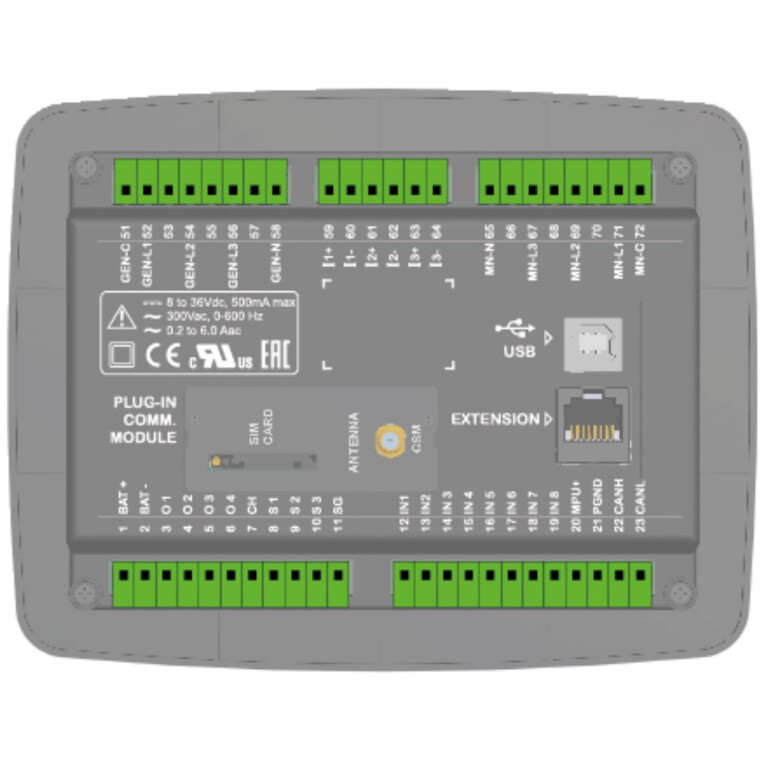DATAKOM D-300-MK3 Multifunctional Generator Controller with MPU, J1939