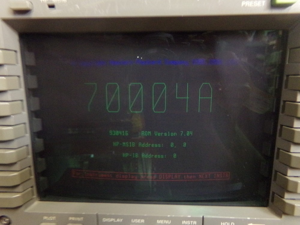 Hewlett Packard 70004a Mainframe With 70902 IF Section