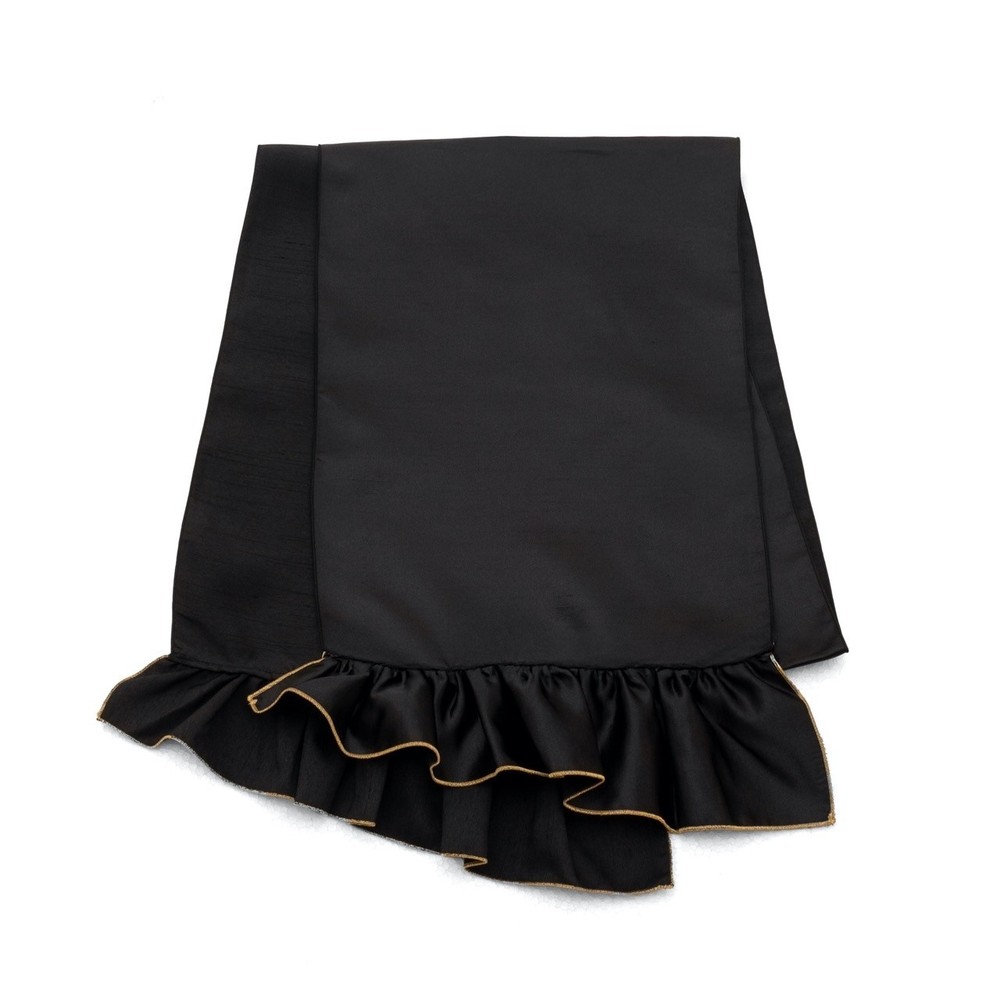 Frilled Obiage (Black) SAK-OBAF241221