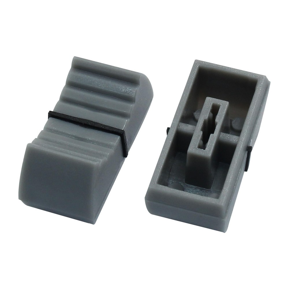 20 Gray Slider Fader Replacement Knobs 23x11mm Plastic Mixer Console Volume Part