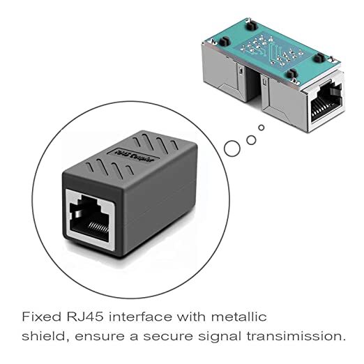 5X RJ45 Inline Coupler Cat7 Cat6 Cat5e Cat5 Ethernet LAN Network Cable Adapter