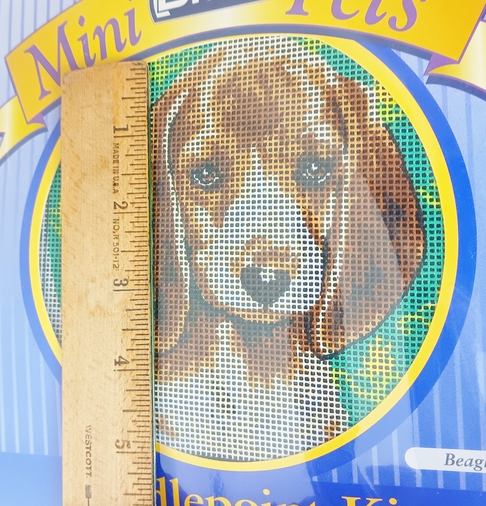 DMC Mini Pets Beagle Dog Needlepoint Stitch Kit