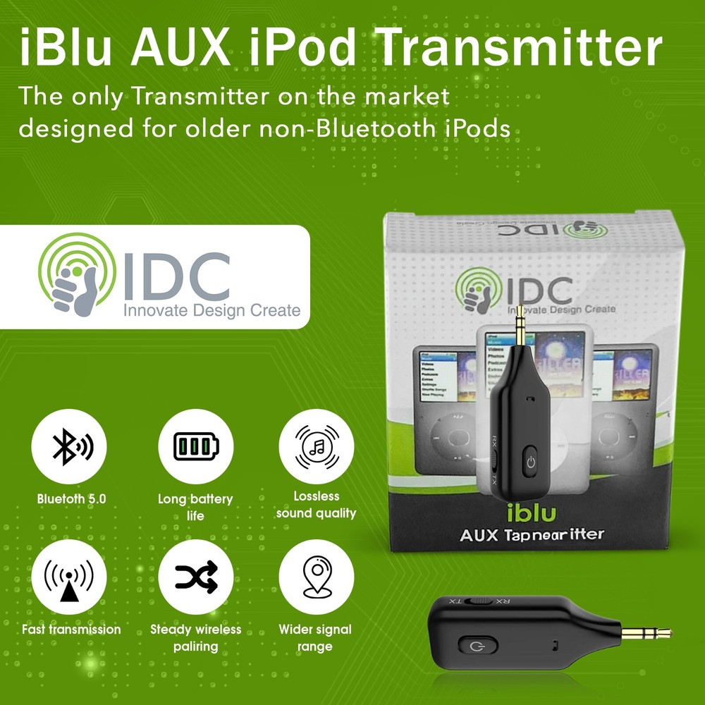 Wireless Bluetooth Adapter Dongle Transmitter for iPod iPod Nano Touch Video